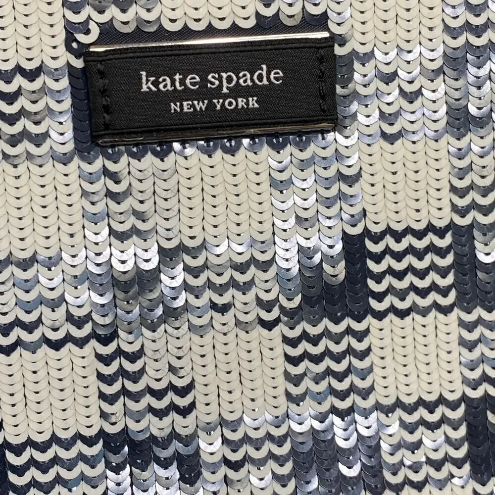 kate spade new york Sam Icon Small Gingham Sequin Embellished Tote